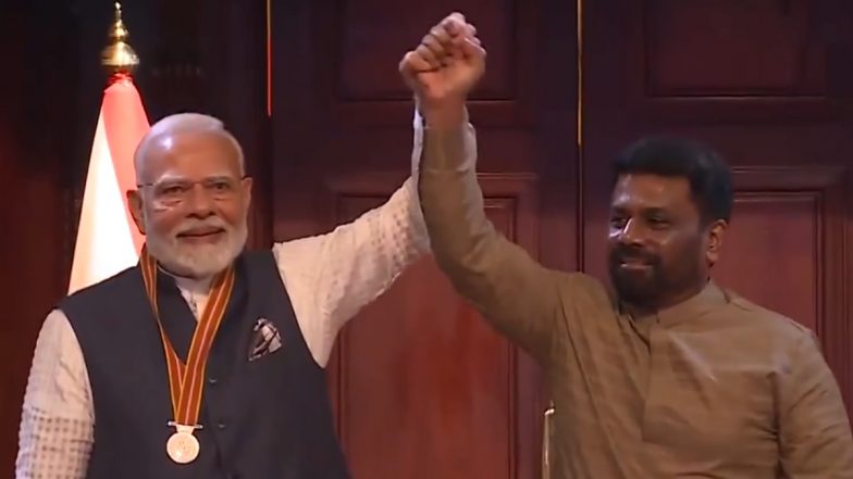 Sri Lankan President Honours PM Narendra Modi With Highest Award 'Mitra Vibushana'