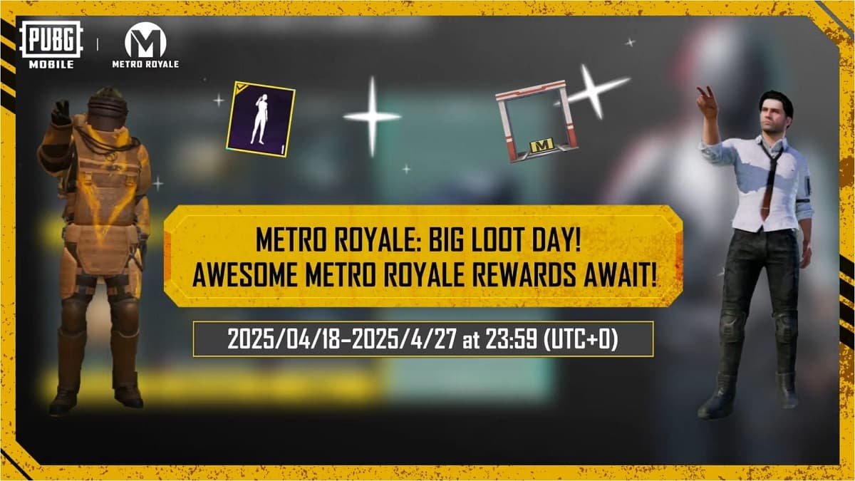 PUBG Metro Royale Big Loot Day: PUBG Mobile Announces Event With Free Rewards and Exclusive Items; Know More Details