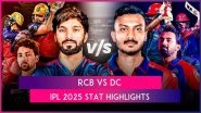 RCB vs DC IPL 2025 Stat Highlights: KL Rahul&rsquo;s Unbeaten 93* Helps Delhi Capitals Secure Comfortable Victory