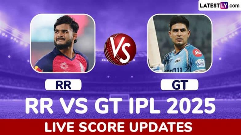 GT 149/1 in 15 Overs | RR vs GT Live Score Updates of IPL 2025: Shubman Gill, Jos Buttler Dominate Spin