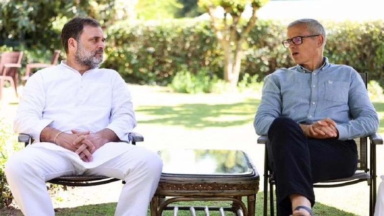 Pahalgam Terror Attack: Rahul Gandhi Meets Jammu and Kashmir CM Omar Abdullah