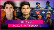 SRH vs GT IPL 2025 Stat Highlights: Mohammed Siraj, Shubman Gill Power Gujarat Titans to Third Consecutive Victory