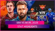 SRH vs MI IPL 2025 Stat Highlights: Trent Boult, Rohit Sharma Help Mumbai Indians Extend Winning Run