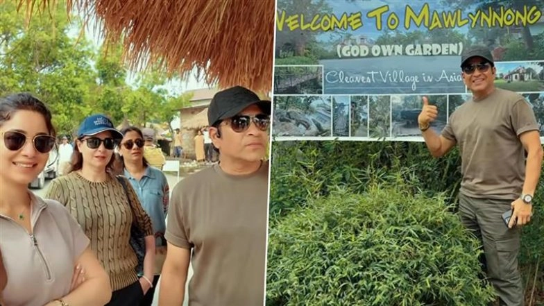 Sachin Tendulkar Shares Experience of Visit to 'Cleanest Village in Asia' Mawlynnong in Meghalaya (Watch Video)
