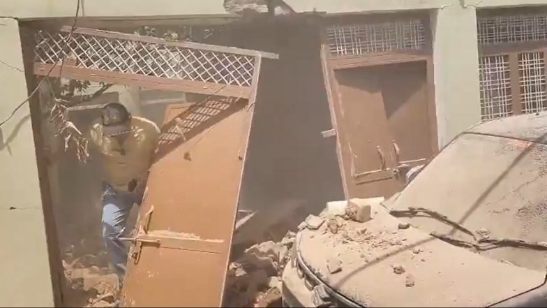 Shivpuri: 'Metal Object' Falls From IAF Aircraft, Damages House in Madhya Pradesh, No One Hurt; Inquiry Ordered (Watch Video)