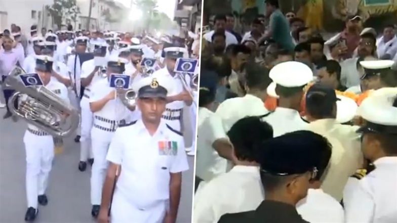 Lieutenant Vinay Narwal Dies in Pahalgam Terror Attack: Mortal Remains of Indian Navy Officer Killed in Terror Attack Brought to His Residence in Haryana's Karnal for Last Rites (Watch Video)