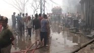 Delhi Fire: 2 Kids Die, 800 Shanties Gutted as Massive Blaze Engulfs Jhuggi Cluster in Rohini Sector 17 (Watch Videos)