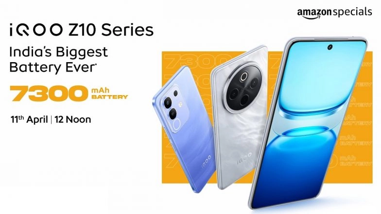 iQOO Z10, iQOO Z10x Launch Live Streaming: Watch Online Telecast of Launch of iQOO Z10 Series Today; Know Price, Specifications and Other Details