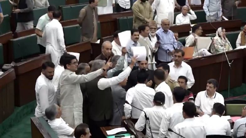 Scuffle in J&K Assembly After AAP MLA Comment on Hindus; Leaders Pushed Out of Premises