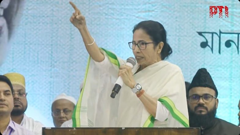 ‘Will Protest If Genuine Voters Are Removed From Voter List’, Says West Bengal CM Mamata Banerjee on SIR Activity