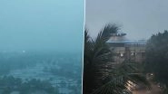 Mumbai Rains: Mumbaikars Wake Up to Rainy Monday Amid Yellow Alert From IMD, Thunderstorms and Heavy Rainfall Lash Parts of Navi Mumbai (Watch Videos)