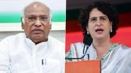 Goa Temple Stampede: Congress President Mallikarjun Kharge and Party Leader Priyanka Gandhi Offer Condolences Over Tragic Incident in Shirgao