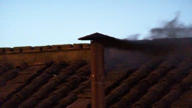 Black Smoke Pours From Sistine Chapel Chimney, Indicating No New Pope Elected As Conclave Opens
