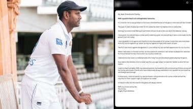 Angelo Mathews Retires: Star Sri Lanka All-Rounder Announces Retirement From Test Cricket, Former Captain Says, 'Best Time To Make Way for a Younger Player To Take the Mantle'