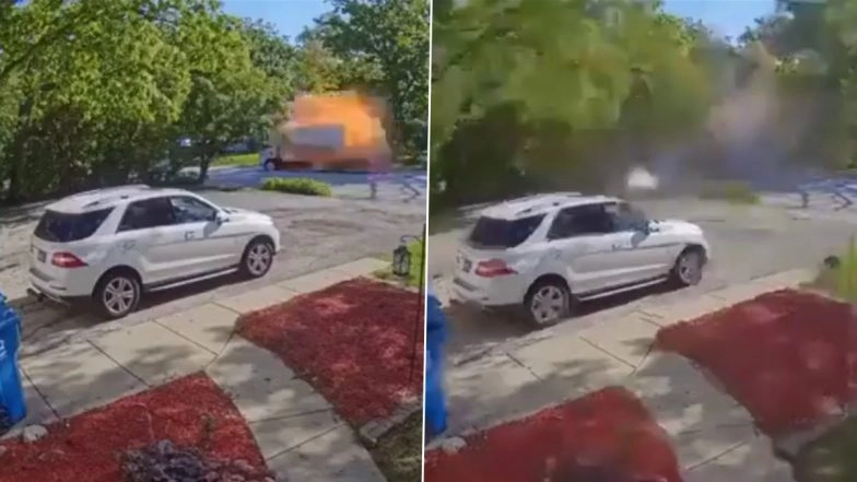 US: Speeding Rental Truck Explodes After Suspected Propane Gas Leak in Chicago, Shocking Video Goes Viral