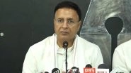 Congress&rsquo;s Randeep Surjewala Slams Centre, Punjab and Haryana CMs; Says &lsquo;Despite Water Shortage, Bhagwant Mann and Nayab Saini Busy Writing Love Letters to Each Other on Matter&rsquo; (Watch Video)