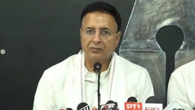 Congress’s Randeep Surjewala Slams Centre, Punjab and Haryana CMs; Says ‘Despite Water Shortage, Bhagwant Mann and Nayab Saini Busy Writing Love Letters to Each Other on Matter’ (Watch Video)