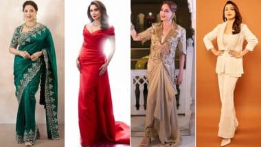 Madhuri Dixit Birthday: Embracing Fashion with Timeless Grace (View Pics)