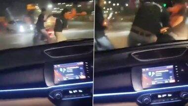 Jaipur Hit-and-Run: Speeding Car Performing Stunts Loses Control, Rams 4 Pedestrians in Rajasthan; Disturbing Video Surfaces