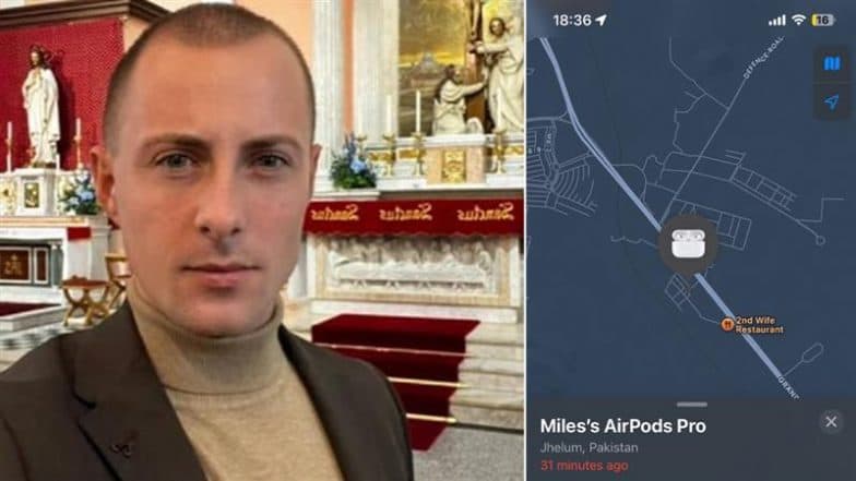 Stolen in Dubai, Found in Pakistan: British Explorer Lord Miles Uses ‘Find My’ Feature To Track His AirPods Pro Lost for a Year, Says Going to Pakistan To ‘Get My Property Back’