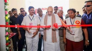 Amit Shah Inaugurates Newly Constructed Building of KK Patel, Madhuben K Patel Nursing College in Gujarat’s Mehsana (See Pics)