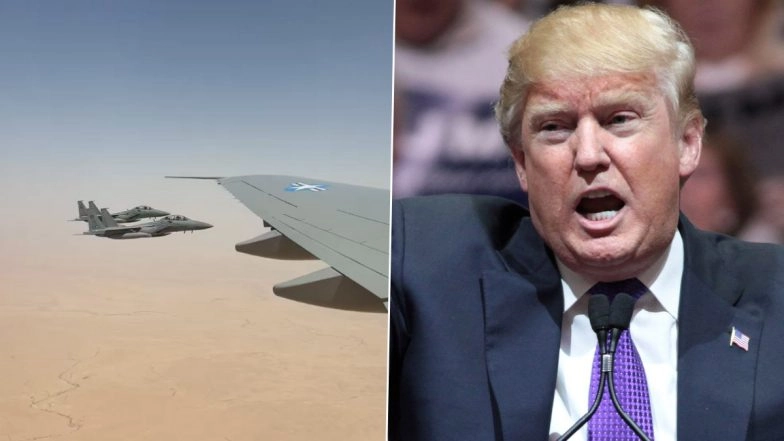 Donald Trump Saudi Arabia Visit: UAE Welcomes US President With Air Force Jet Escort, Repeats Grand Gesture Seen During PM Narendra Modi's April Visit (Watch Video)