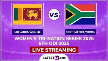 Sri Lanka Women vs South Africa Women Free Live Streaming Online, Women’s Tri-Nation Series 2025 6th ODI: How To Watch SL-W vs SA-W Cricket Match Live Telecast on TV?