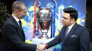 UCL 2024&ndash;25 Final: ICC Chairman Jay Shah Meets UEFA President Aleksander Ceferin in Munich