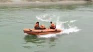 Lucknow Shocker: Advocate Anupam Tiwari Jumps Into Canal After Quarrel With Wife in Uttar Pradesh, Video Shows Search Operation (Watch Video)