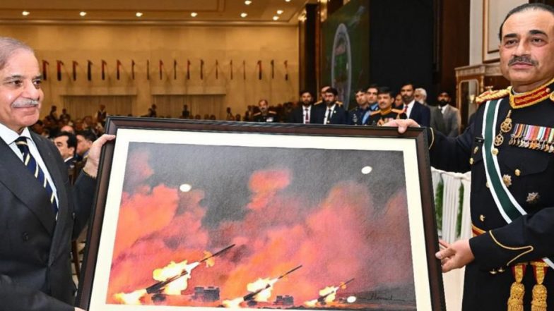 Pakistan Army Chief Asim Munir Presents Shehbaz Sharif Chinese War Drill Image As Souvenir To Celebrate Its Military Operation Against India, Faces Netizens’ Wrath