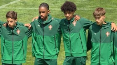 Cristiano Ronaldo’s Son, Cristiano Jr Plays His Second Match For Portugal U-15, Gets First Start In 0-1 Defeat Against Greece U-15