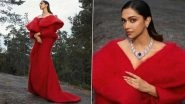 Deepika Padukone Paints the Town Red With Her Head-Turning Appearance in Stunning Gown and Cartier Necklace, Pictures From Stockholm Command Attention