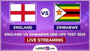 England vs Zimbabwe Free Live Streaming, One-Off Test 2025 Day 1: How to Watch ENG vs ZIM Cricket Match Live Telecast on TV?