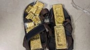 Mumbai Gold Bust: DRI Seizes Yellow Metal Worth INR 3.86 Crore Hidden in Slippers, Chad National Arrested