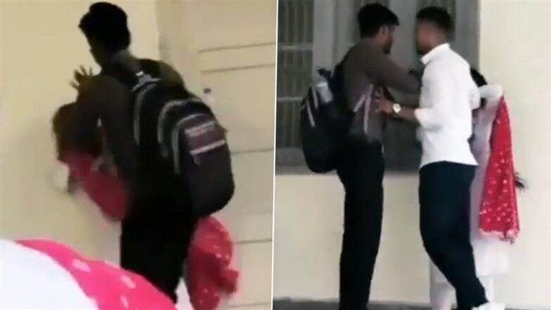 Muzaffarnagar Shocker: Girl Gets Classmate Beaten by Boyfriend After Trivial Dispute in Uttar Pradesh College, Shocking Video Surfaces