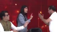 Fight During Live News Debate Video: Anchor Rubika Liyaquat and Congress Spokesperson Ajay Upadhyay Engage in Heated Argument Live on Air