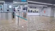 Mumbai Rains Chaos: Newly Inaugurated Worli Metro Station on Aqua Line 3 Flooded Amid Heavy Rainfall (Watch Video)