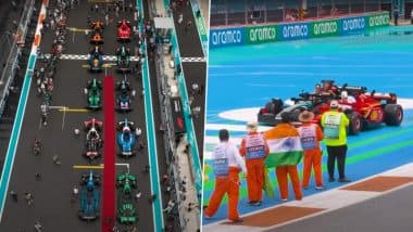 20 F1 Miami Grand Prix 2025 Drivers Lap Track in First-Ever Fully Drivable LEGO Cars Built With 400,000 Bricks (Watch Video)