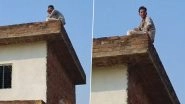 &lsquo;How Did You Find Model-Like Bride?&rsquo;: Taunted Over Wife&rsquo;s Beauty, Bareilly Man Threatens Suicide by Jumping From Terrace, Police and Locals Rescue Him (Watch Video)