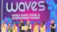 WAVES 2025: PM Narendra Modi Releases Commemorative Postage Stamps of Guru Dutt, Other Indian Cinema Legends at World Audio Visual and Entertainment Summit (Watch Video)