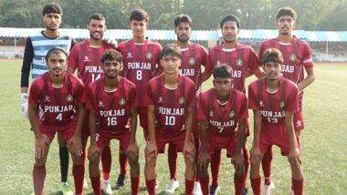 Punjab Football Team Seals Quarterfinal Spot in Swami Vivekananda Men’s U20 National Football Championship 2025 With 8–1 Win Over Ladakh