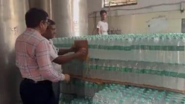 Fake Bisleri Bottles in Noida: Over 13,000 ‘Billsary’ and ‘Blessary’ Bottles Seized From Illegal Plants