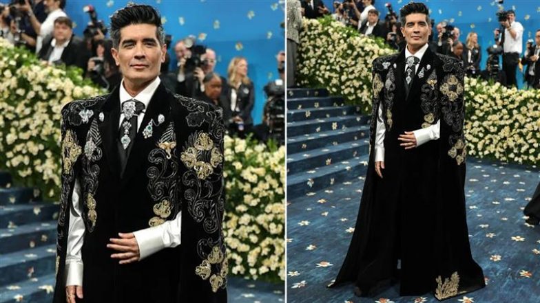 Met Gala 2025: Manish Malhotra Walks on High-Fashion Event Carpet, Melds Indian Craft With Global Fashion