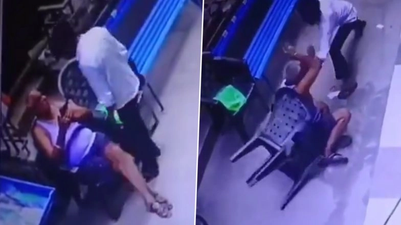 Chain Snatching Caught on Camera: Men Pretend to Ask for Address, Fool Elderly Man and Snatch His Chain in Delhi, Viral Video Surfaces