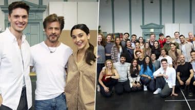 Shah Rukh Khan Pays Surprise Visit to Roger and Simran of ‘Come Fall in Love – the DDLJ Musical’ in London Ahead of UK Premiere (See Pics)