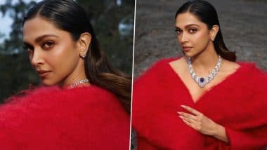 Deepika Padukone Dazzles in Red at Cartier High Jewellery Event in Sweden’s Stockholm Amid ‘Spirit’ Controversy (See Pics)