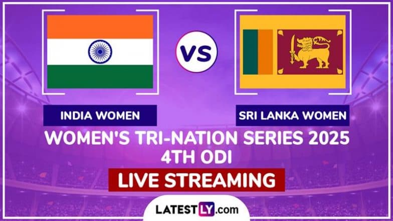 India Women vs Sri Lanka Women Free Live Streaming Online, Women’s Tri-Nation Series 2025 4th ODI: How To Watch IND-W vs SL-W Cricket Match Live Telecast on TV?