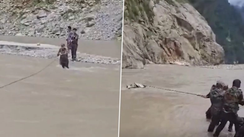 Sikkim Road Accident: Tourist Vehicle Falls 1,000 Feet into Teesta River Near Chungthang; 1 Dead, 8 Missing (Watch Videos)