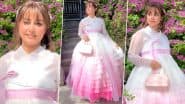 ‘Fairy in the Enchanted Land’: Hina Khan Stuns in Delicate White and Pink Hanbok, Shares Magical Moments From South Korea Trip