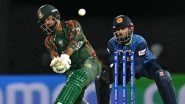 SL vs BAN 2025: Bangladesh National Cricket Team Set To Tour Sri Lanka for Multi-Format Series in June-July